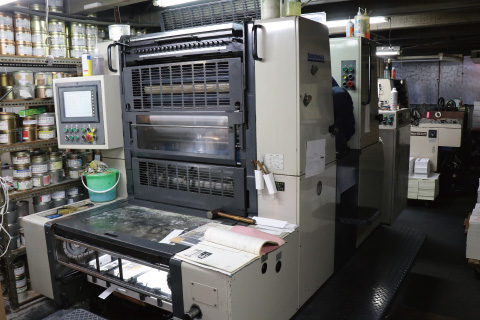 オフセット 2色印刷機／2台（SHINOHARA）